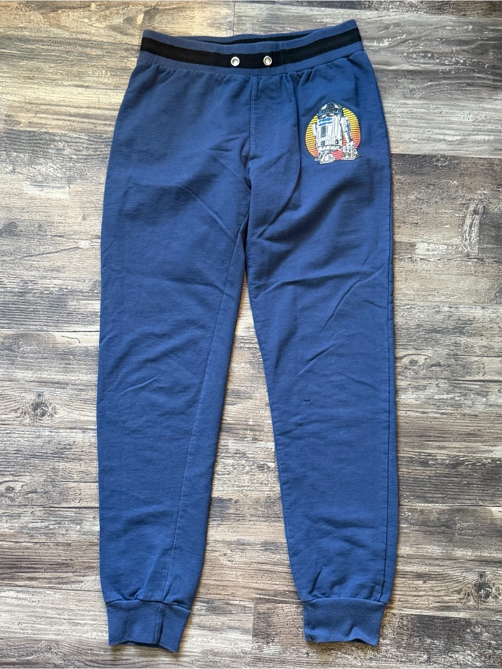 Star Wars R2-D2 blue jogger sweatpants boys teens juniors M lightweight